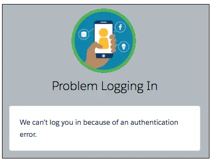 Error logging into Facebook