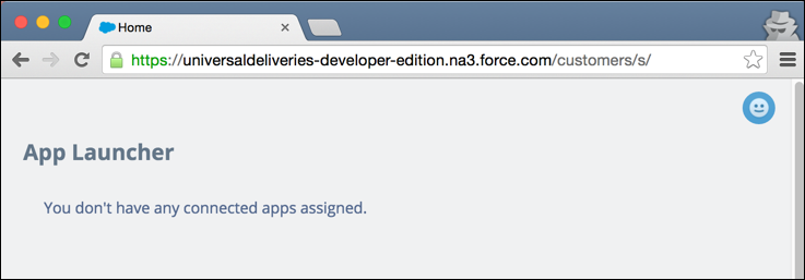 Log in through Facebook to get to community app launcher