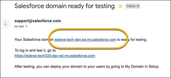 私のドメイン を使用したログインプロセスのカスタマイズ 単元 Salesforce Trailhead