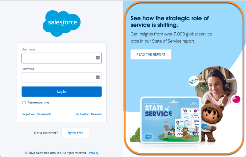Customize Salesforce Login with My Domain Salesforce Trailhead