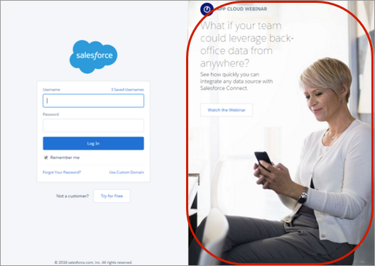 Página de login personalizada