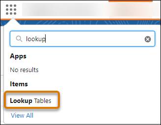 Lookup Tables in App Launcher.