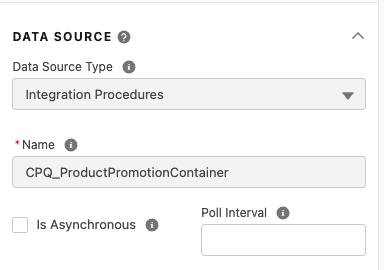 FlexCard Data Source setup.