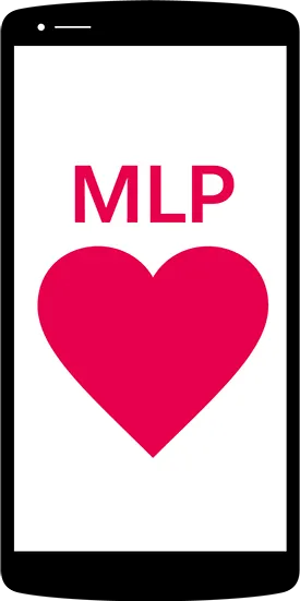 Image of phone with MLP and a heart