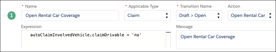 Screenshot of Open Rental Car Coverage Rule