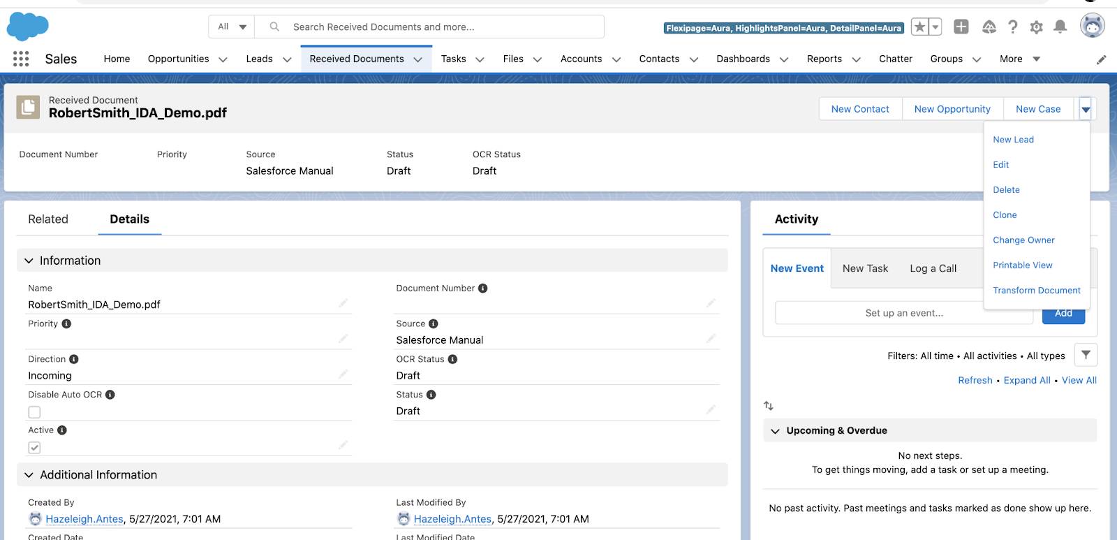 Set Up Intelligent Form Reader Unit Salesforce Trailhead