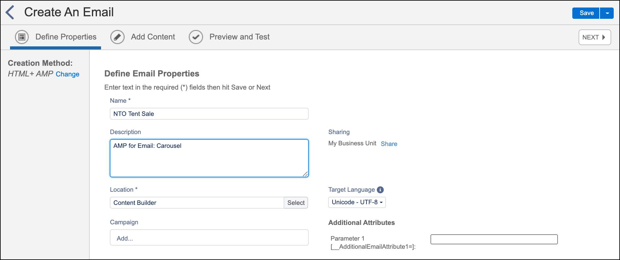 Create an Interactive Email with AMP Salesforce Trailhead