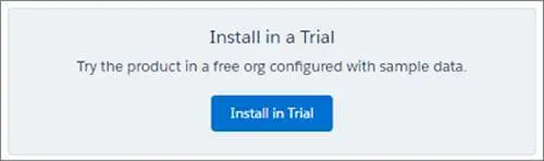 Install in a Trial button.