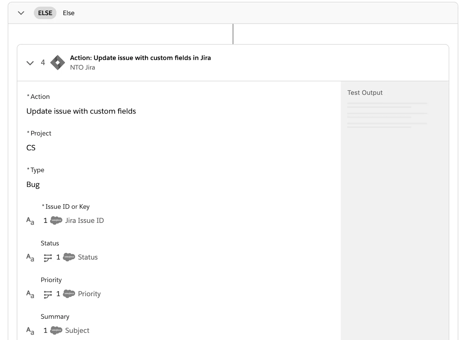 Tested flow showing Else branch of If/Else block and no green check mark on step 4.