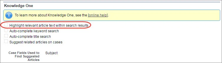 Search Options Selection | Salesforce Trailhead