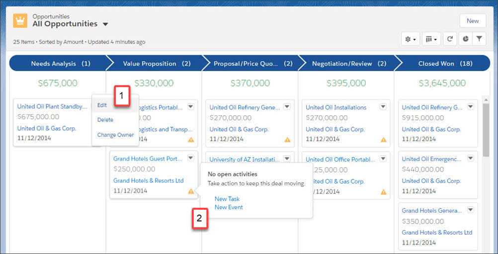 kanban salesforce success visualize action path symbol lightning card need opportunities record changes arrow records too take