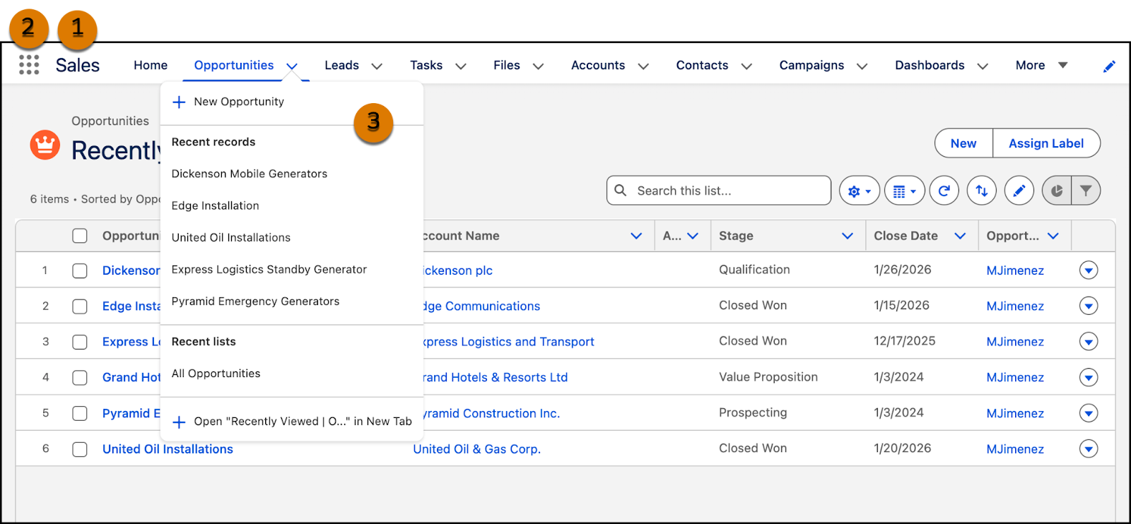 Navigation dans Lightning