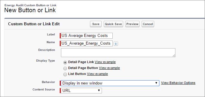 Custom detail page link attributes