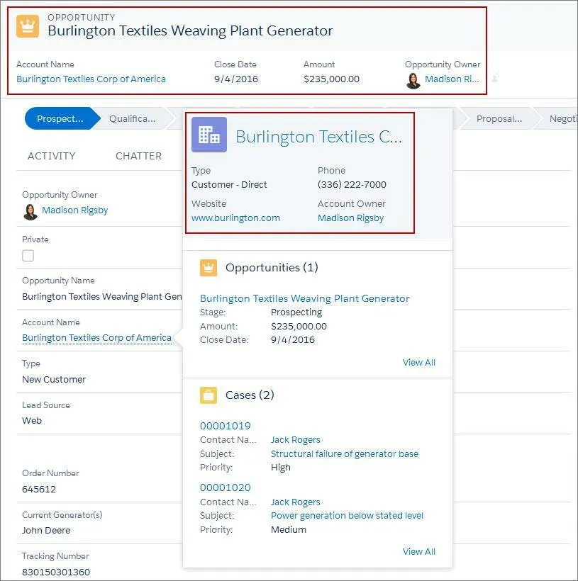 Kompakte Layouts in Lightning Experience