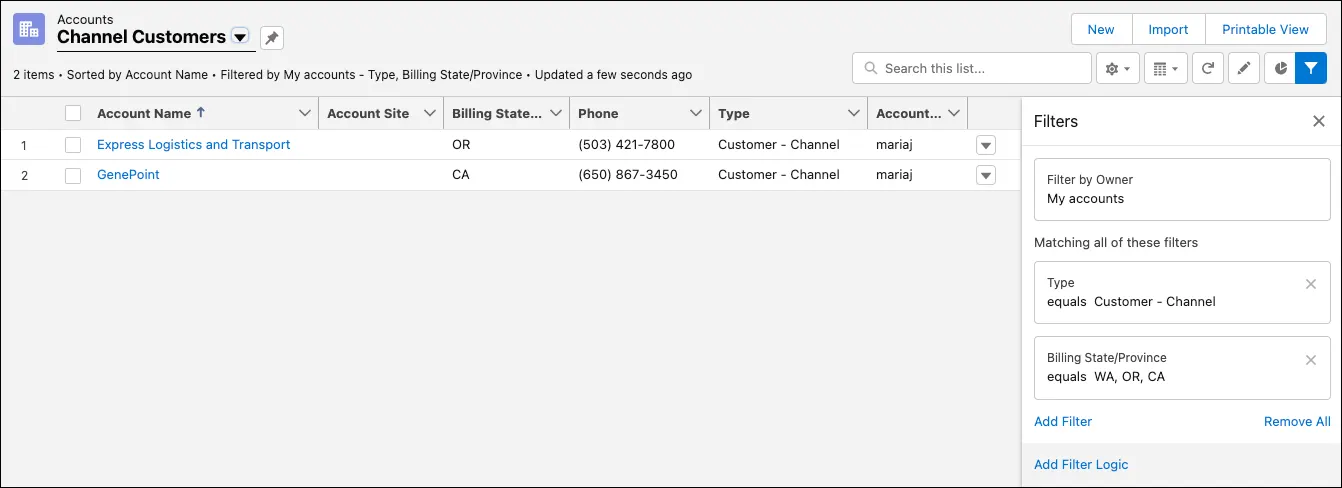 Channel customers filtered even more