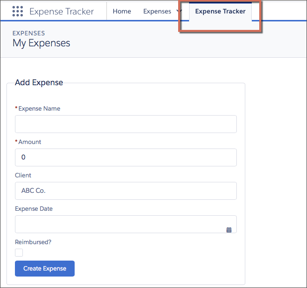 Adicionar componentes embutidos na navegação principal