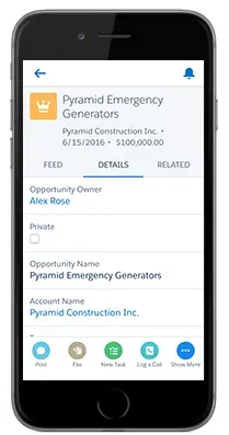 Salesforce app