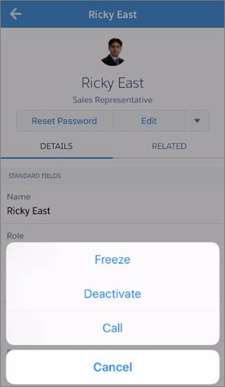 Freeze User
