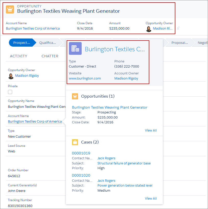 Kompakte Layouts in Lightning Experience