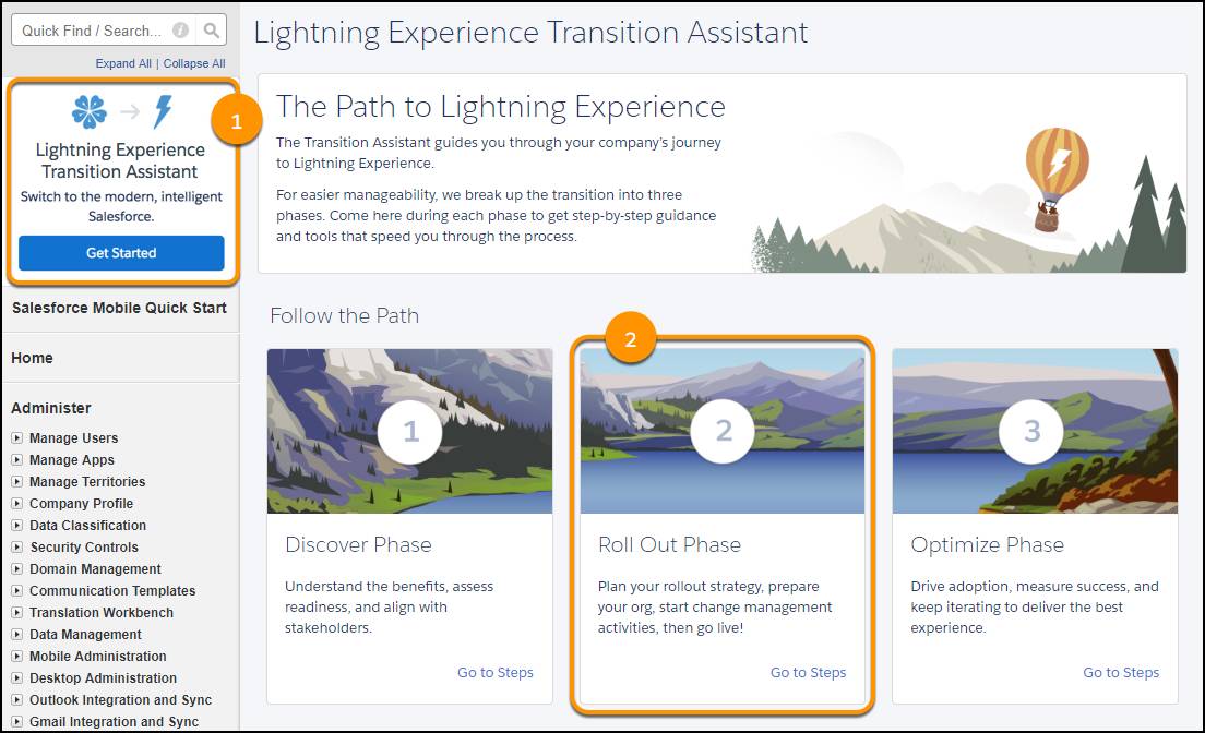 Lightning Experience の稼働 単元 Salesforce Trailhead