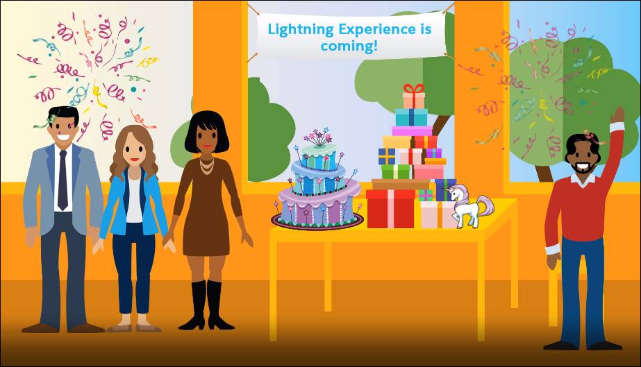 Festa per il lancio di Lightning Experience