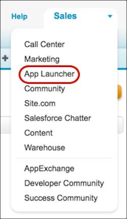 App menu