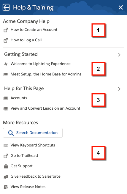 Help in Lightning Experience