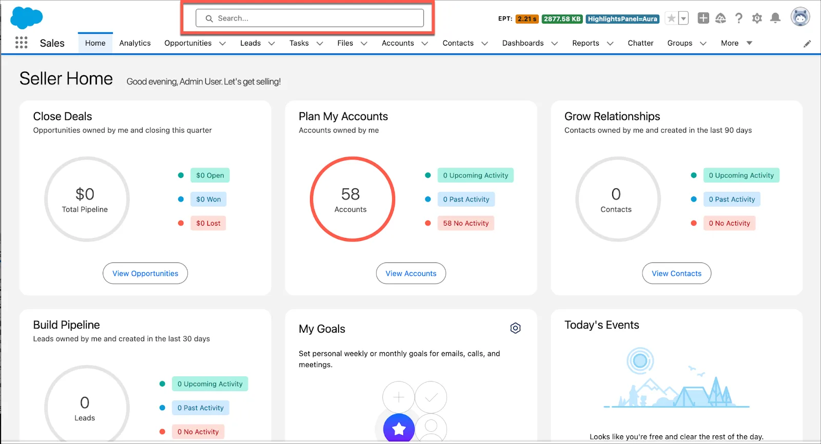 Cuadro de búsqueda en Lightning