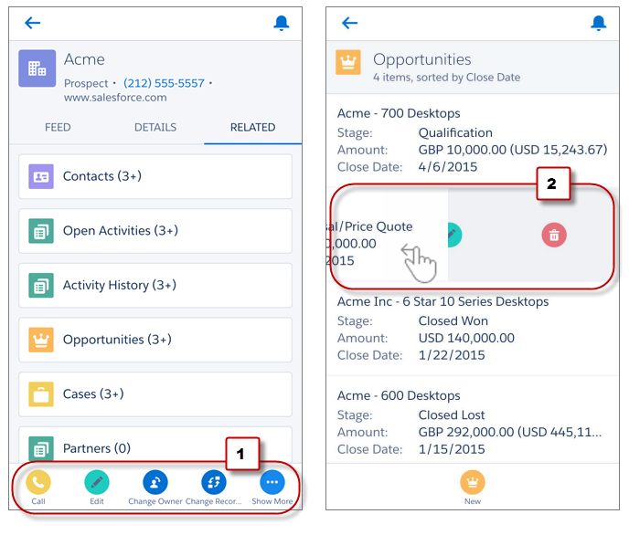 Get Started with the Salesforce Mobile App Unit ...