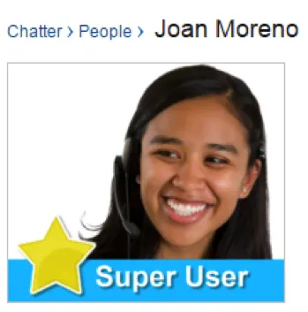 Super User badge on user photo