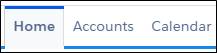 Home tab