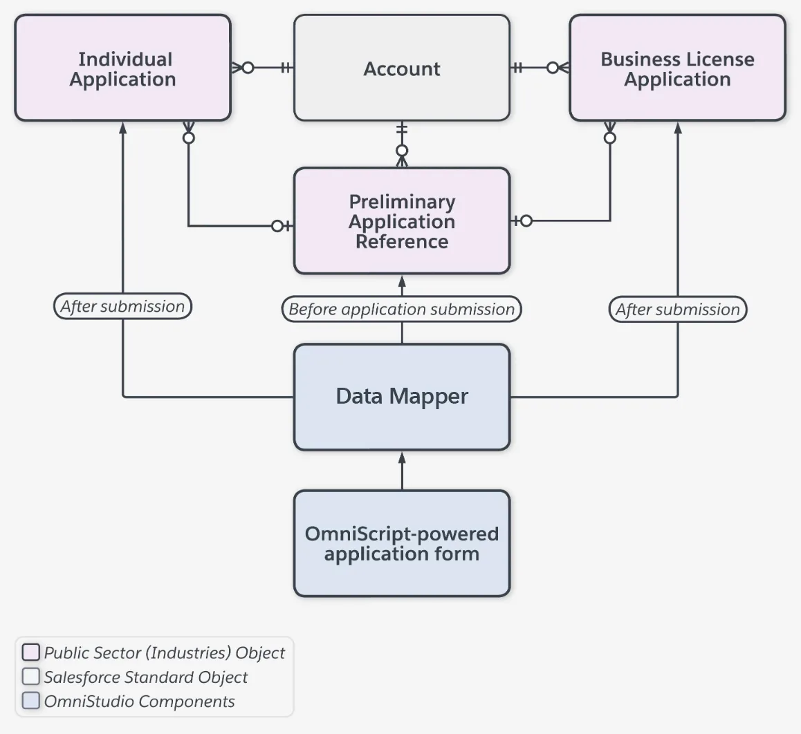 The application submission data model.