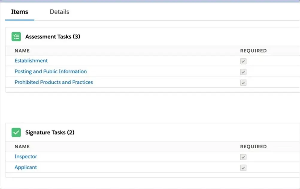 Assessment Tasks and Signature Tasks lists on the action plan record.