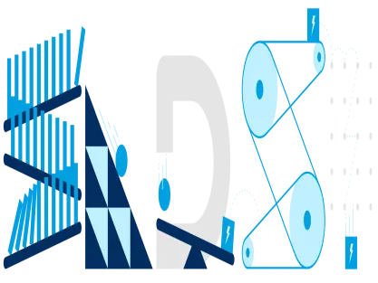 A Rube Goldberg-style machine representing the federated structure of SLDS