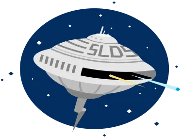 A futuristic space station named SLDS