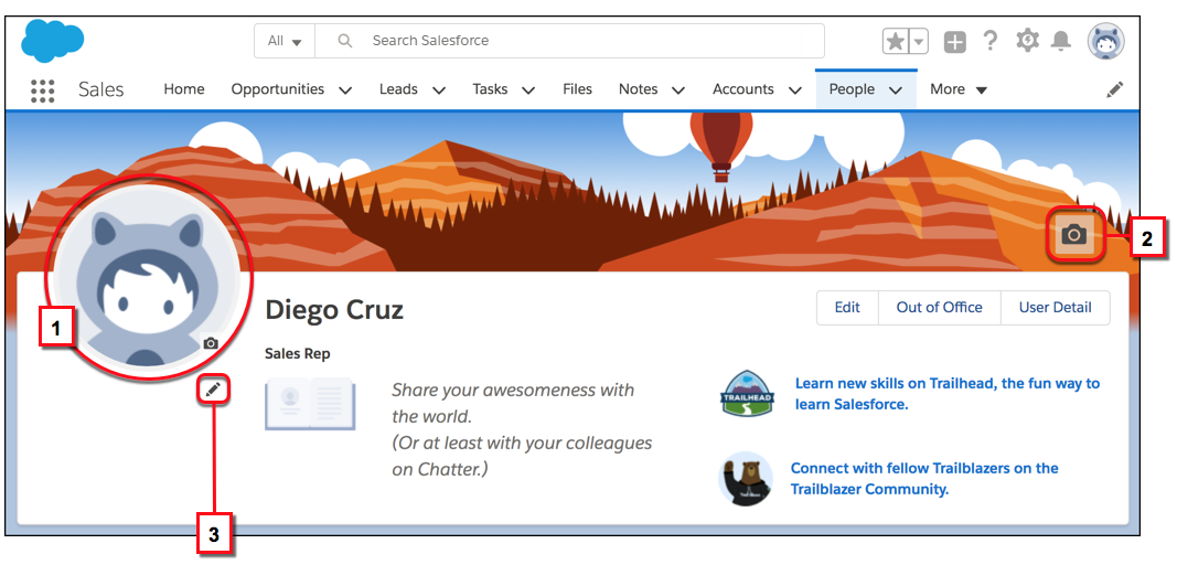 自分の写真、カスタムバナー、自己紹介などを追加してプロファイルをパーソナライズする
