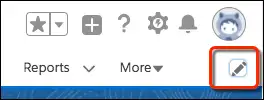 Click the edit navigation bar icon below your profile avatar.