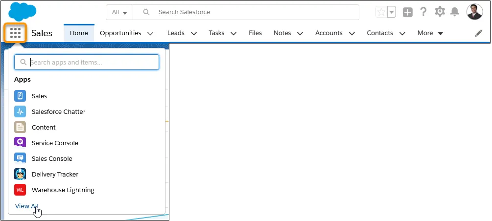Navigate Around Unit Salesforce Trailhead