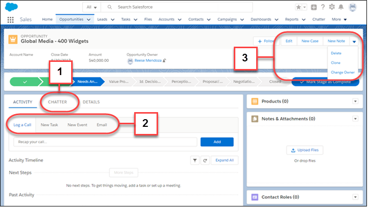 Anatomy of buttons and actions on records in Lightning Experience