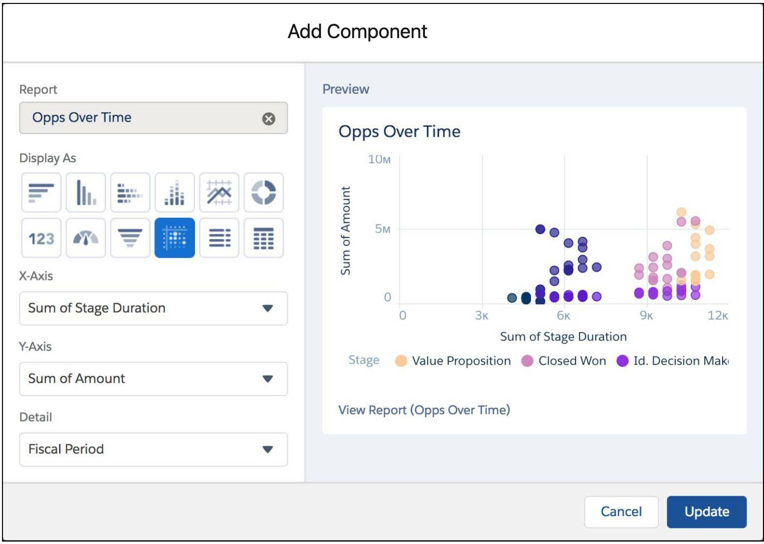 Add Component window showing properties and component preview.