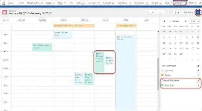 Your calendar in Lightning Experience