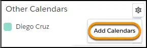 Ver el calendario compartido de otro compañero