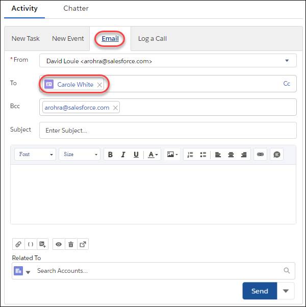 Todo 行動 メールの管理 単元 Salesforce Trailhead
