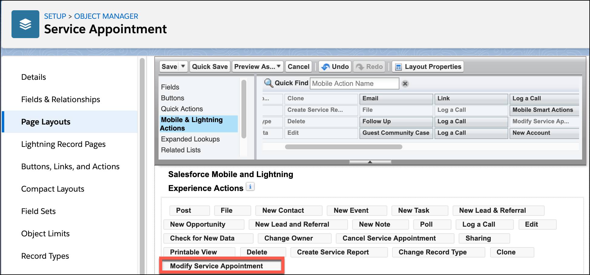 Picture of Salesforce Scheduler tools.