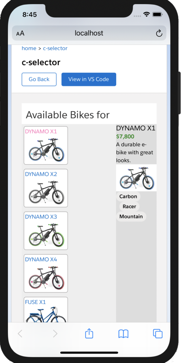 Our example looks dreadful on mobile.