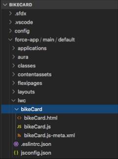 bikeCard组件文件结构。