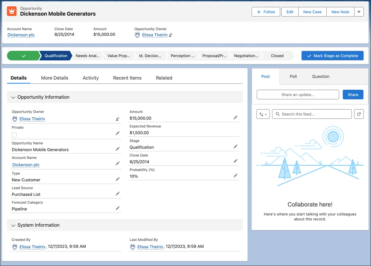 Dickenson Mobile Generators opportunity page.