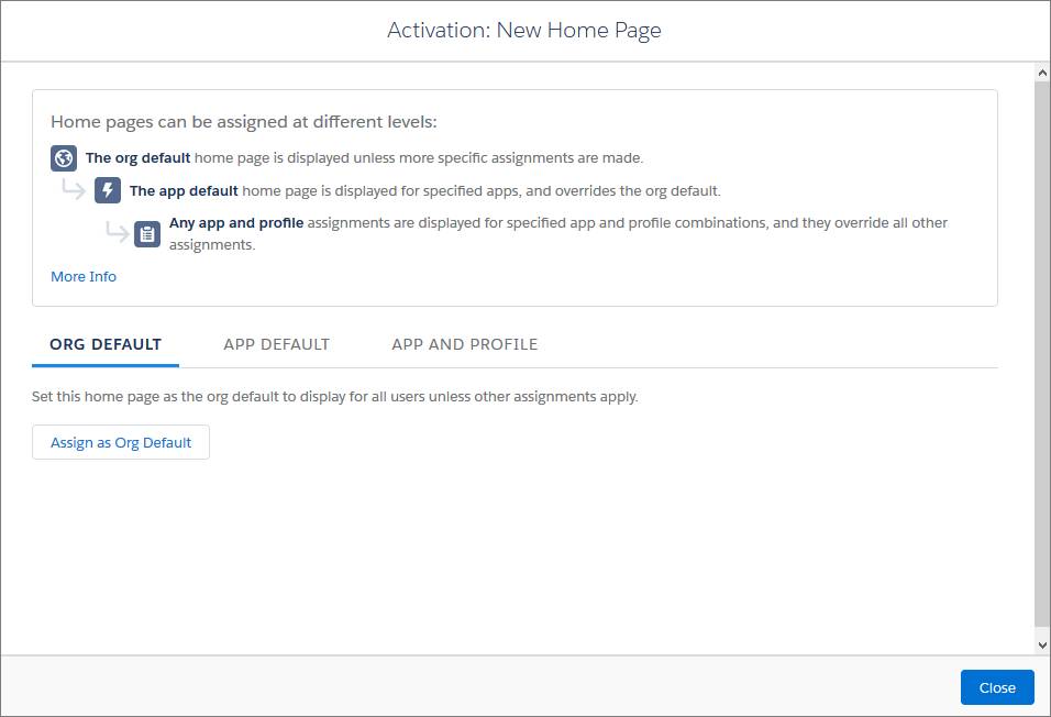 Activate Your Home Page