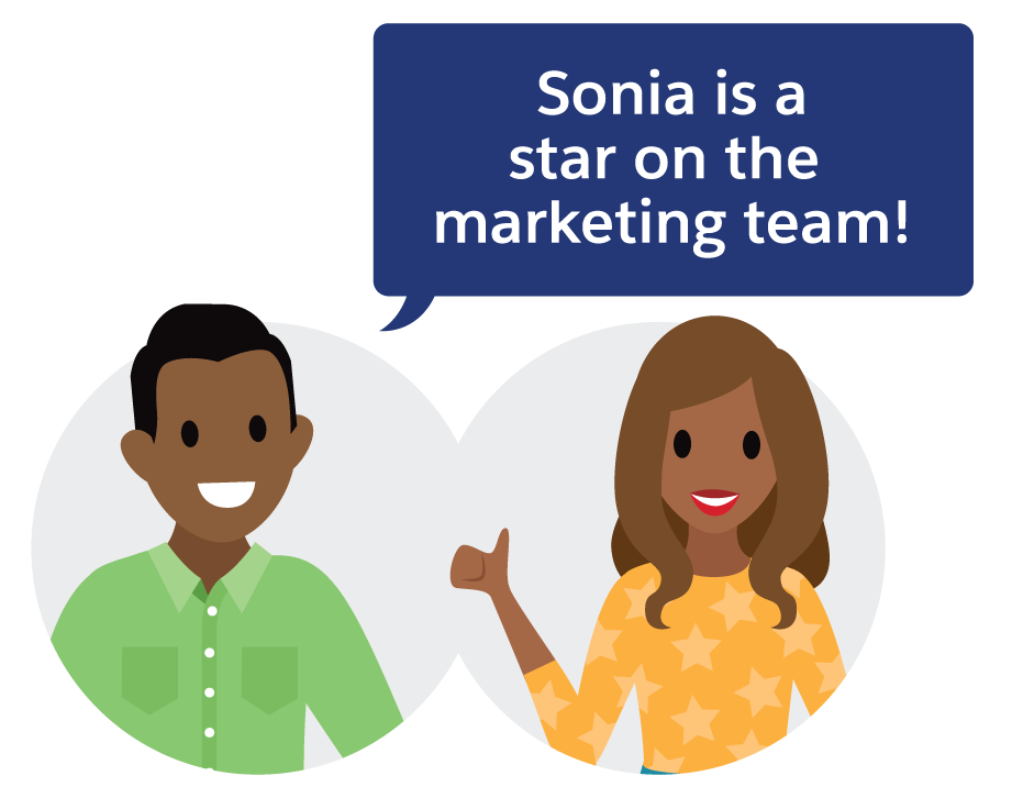 Sonia is a star on the Marketing team!