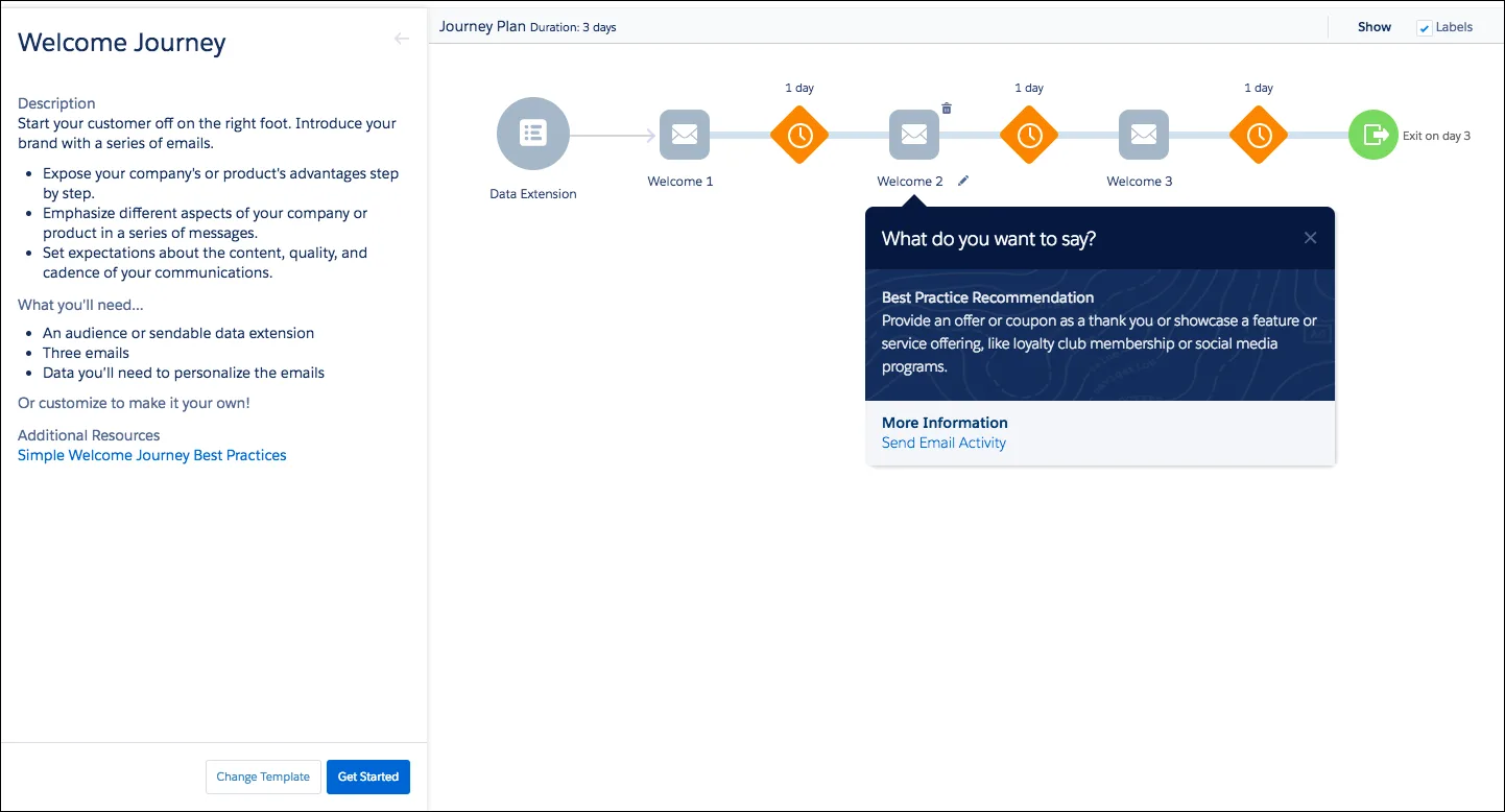 Como iniciar uma série de boas-vindas no Marketing Cloud Engagement